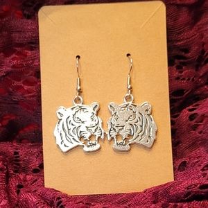 WHO DEY Cincinnati Bengals Year of the Tiger Silver Earrings